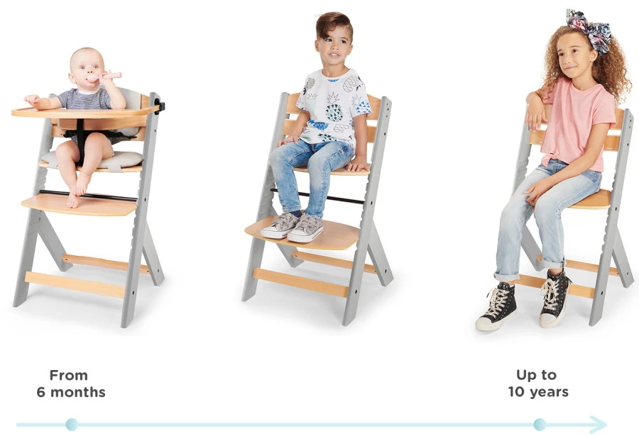 Kinderkraft Enock Grijs/Naturel Houten Kinderstoel Met Zitverkleiner KHENOC0PGRY0000 9 Kinderkraft Enock Grijs/Naturel Houten Kinderstoel Met Zitverkleiner KHENOC0PGRY0000 - Afbeelding 7