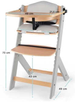 Kinderkraft Enock Grijs/Naturel Houten Kinderstoel Met Zitverkleiner KHENOC0PGRY0000 17 Kinderkraft Enock Grijs/Naturel Houten Kinderstoel Met Zitverkleiner KHENOC0PGRY0000 -Goedkope Babywinkel Kinderkraft Enock Grey Kinderstoel met Zitverkleiner KHENOC0PGRY0000 7