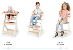 Kinderkraft Enock Wit/Naturel Houten Kinderstoel Met Zitverkleiner KHENOC0PWHT0000 -Goedkope Babywinkel Kinderkraft Enock White Kinderstoel met Zitverkleiner KHENOC0PWHT0000 6