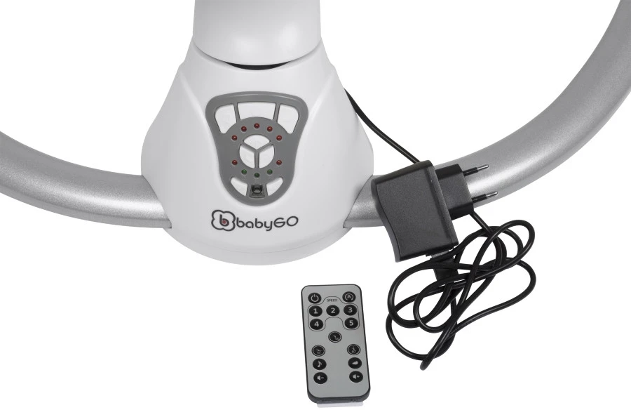 Babygo Homey Set Grey/White Babyschommel En Kinderstoel 19024 13 Babygo Homey Set Grey/White Babyschommel En Kinderstoel 19024 - Afbeelding 11