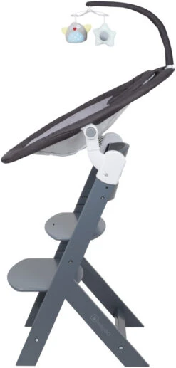 Babygo Homey Set Black/Grey Babyschommel En Kinderstoel 19012 -Goedkope Babywinkel babygo homey set dark greygrey babyschommel en kinderstoel 19012 4