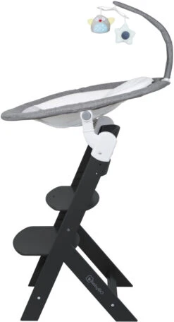 Babygo Homey Set Grey/Black Babyschommel En Kinderstoel 19023 -Goedkope Babywinkel babygo homey set greyblack babyschommel en kinderstoel 19023 5