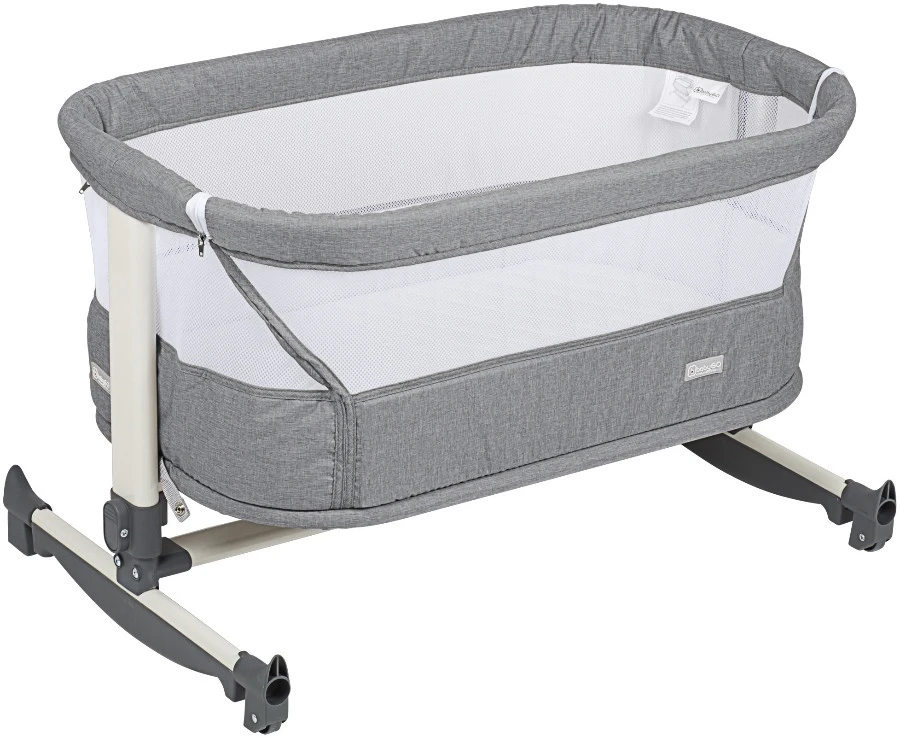 Babygo Vivaldi Grey Wieg Aan Bed 4651 5 Babygo Vivaldi Grey Wieg Aan Bed 4651 - Afbeelding 3