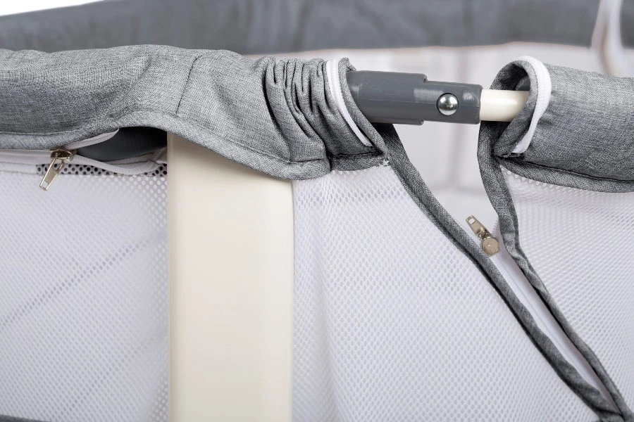 Babygo Vivaldi Grey Wieg Aan Bed 4651 7 Babygo Vivaldi Grey Wieg Aan Bed 4651 - Afbeelding 5