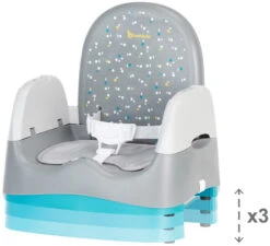 Badabulle Home & Go Grey Booster Stoelverhoger B009011 -Goedkope Babywinkel badabulle home go booster grey stoelverhoger b009011 1