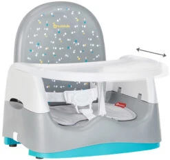 Badabulle Home & Go Grey Booster Stoelverhoger B009011 -Goedkope Babywinkel badabulle home go booster grey stoelverhoger b009011 2