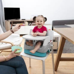 Badabulle Home & Go Grey Booster Stoelverhoger B009011 -Goedkope Babywinkel badabulle home go booster grey stoelverhoger b009011 8