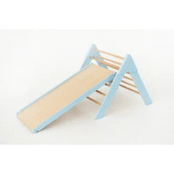 Luna Toys Blauw Houten Klimrek Met Glijbaan LU-36967 -Goedkope Babywinkel blue pikler new 2