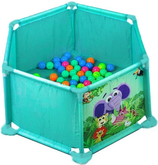 Eco Toys Jungle Turquoise Box En Ballenbak CH51012D 4 Eco Toys Jungle Turquoise Box En Ballenbak CH51012D - Afbeelding 2