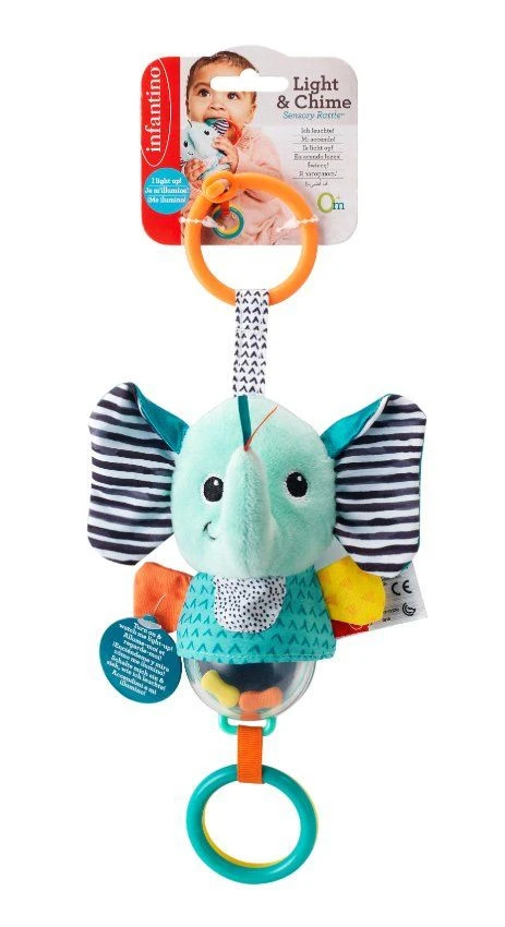 Infantino Light & Chime Elephant Buggyspeeltje BK-216318 4 Infantino Light & Chime Elephant Buggyspeeltje BK-216318 - Afbeelding 2
