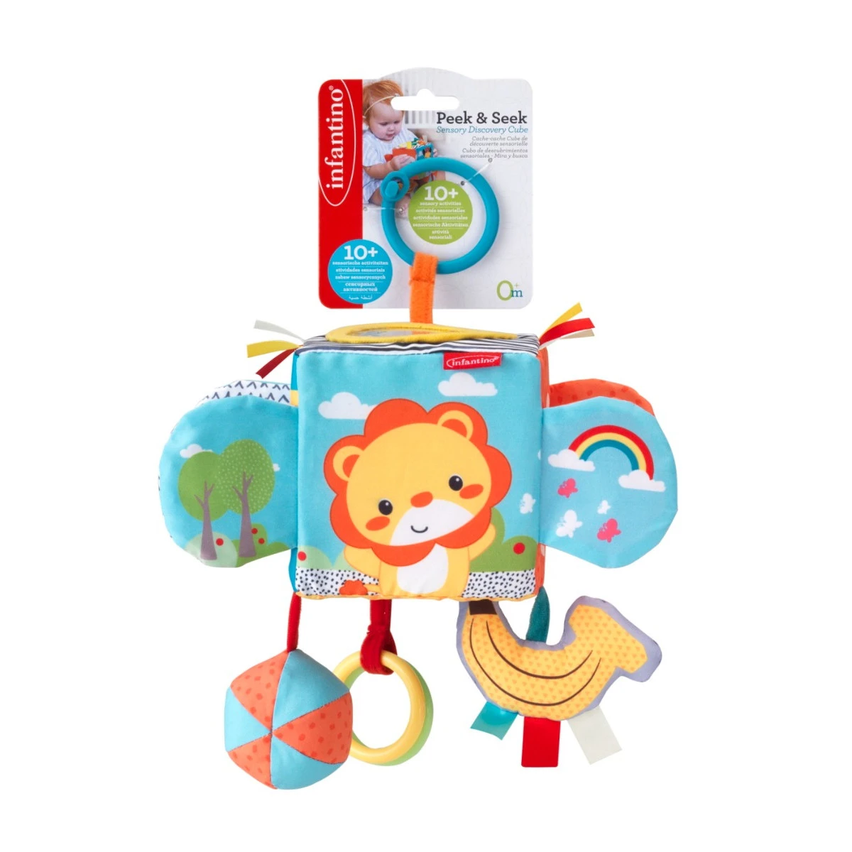 Infantino Peek & Seek Sensory Activiteiten Kubus BK-306588 4 Infantino Peek & Seek Sensory Activiteiten Kubus BK-306588 - Afbeelding 2
