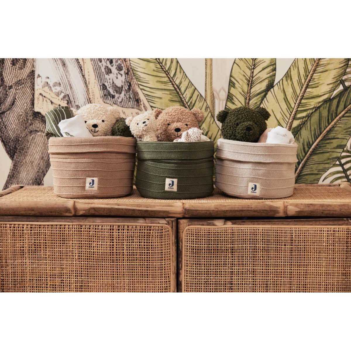 Jollein Pure Knit Leaf Green Commodemandje 580-001-67010 6 Jollein Pure Knit Leaf Green Commodemandje 580-001-67010 - Afbeelding 4