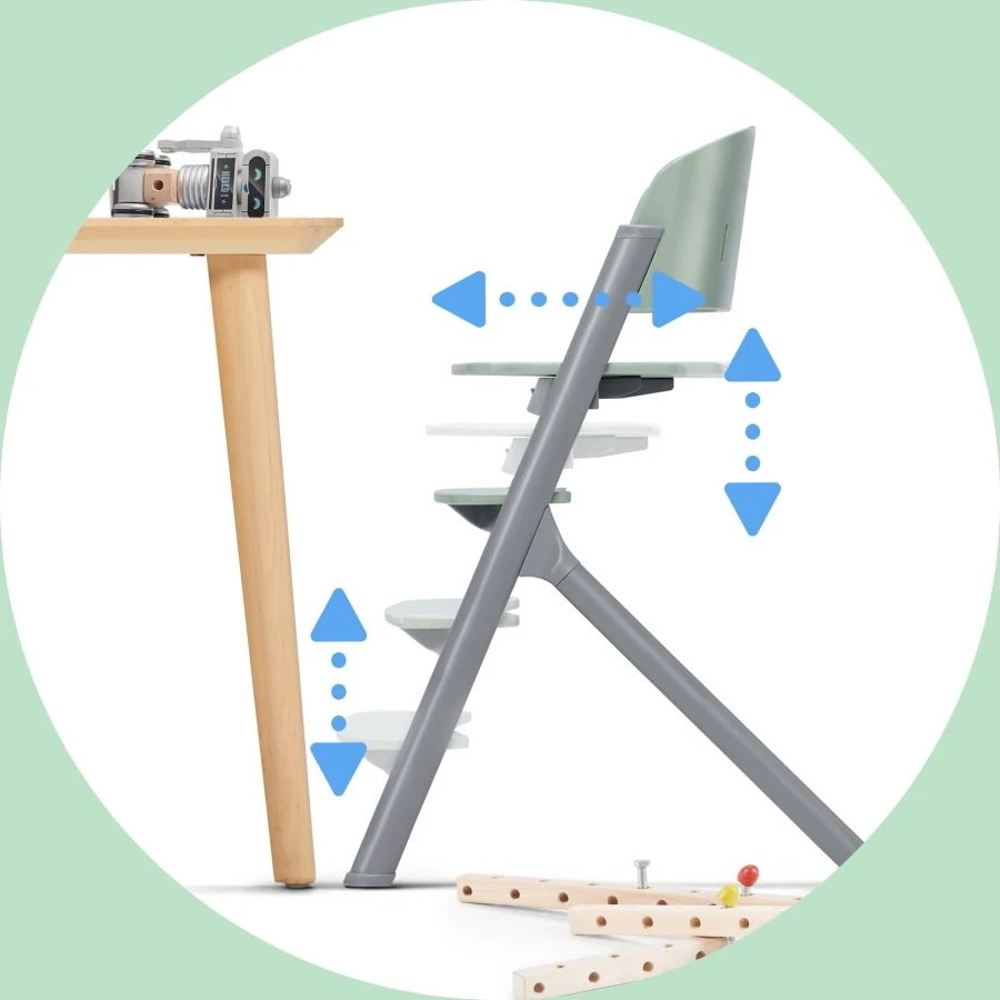 Kinderkraft Livy Olive Green 4-in-1 Meegroeistoel KHLIVY00GRE0000 8 Kinderkraft Livy Olive Green 4-in-1 Meegroeistoel KHLIVY00GRE0000 - Afbeelding 6