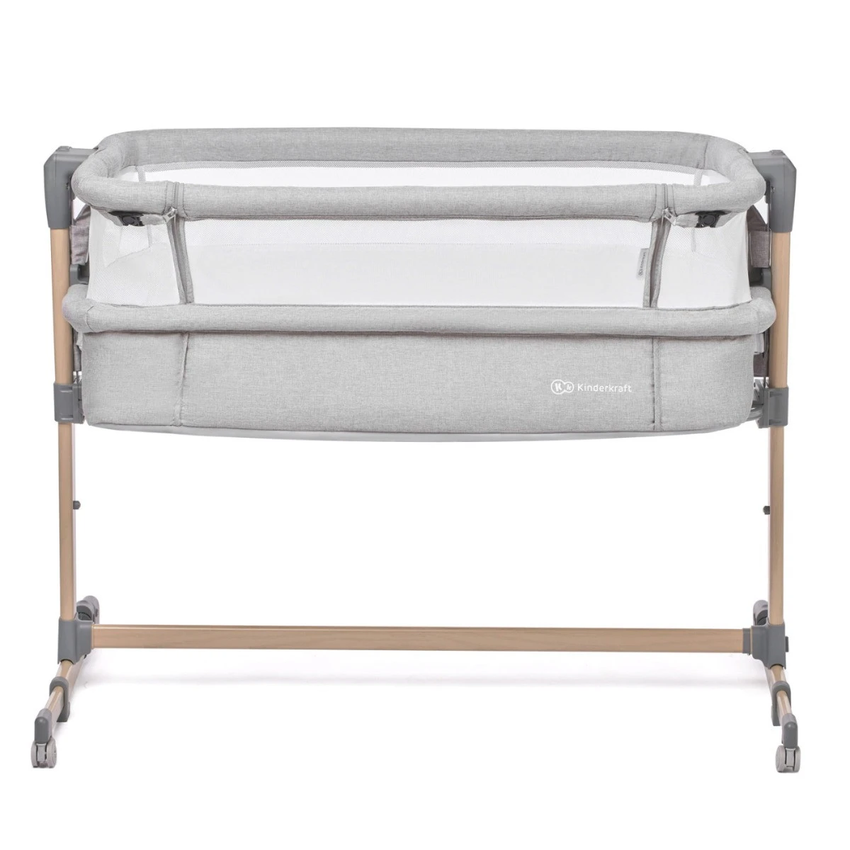 Kinderkraft Neste Air Grey-Wood Wieg Aan Bed KKLNEAIRGRY00W 4 Kinderkraft Neste Air Grey-Wood Wieg Aan Bed KKLNEAIRGRY00W - Afbeelding 2