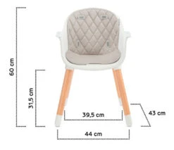 Kinderkraft Sienna Grey 2-in-1 Kinderstoel KKKSIENGRY0000 -Goedkope Babywinkel kinderkraft sienna grey kinderstoel kkksiengry0000 11