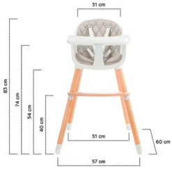 Kinderkraft Sienna Grey 2-in-1 Kinderstoel KKKSIENGRY0000 -Goedkope Babywinkel kinderkraft sienna grey kinderstoel kkksiengry0000 12