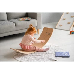 Luna Toys Houten Balansbord Met Grijs Vilt LU-37001 -Goedkope Babywinkel luna toys houten balansbord sfeer 3 1