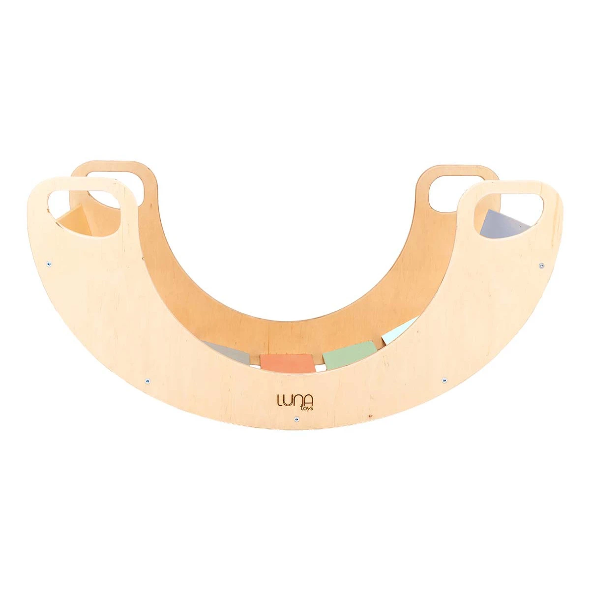 Luna Toys Kleuren Houten Schommelstoel / Rocker LU-36905 3 Luna Toys Kleuren Houten Schommelstoel / Rocker LU-36905