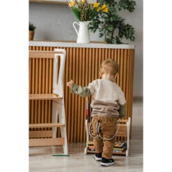 Luna Toys Wit Houten Leertoren Keukenhulp LU-00552 -Goedkope Babywinkel luna toys wit houten leertoren keukenhulp 5