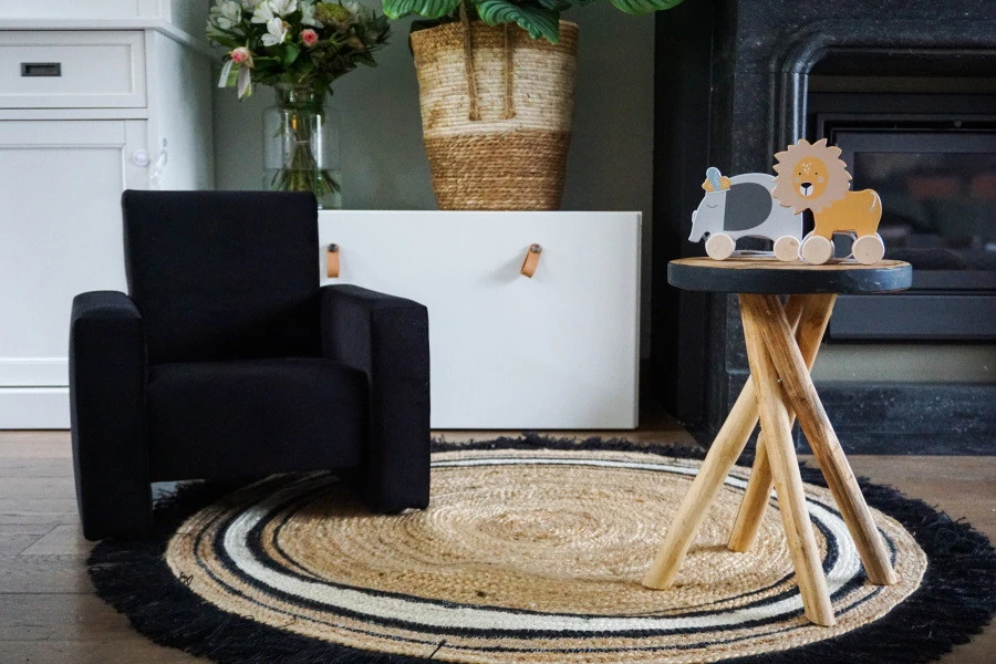 Ding Jamie Velvet Zwart Kinderfauteuil DI-34203 13 Ding Jamie Velvet Zwart Kinderfauteuil DI-34203 - Afbeelding 11