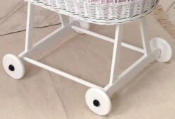 MamaLoes Grey Star De Luxe Wit Baby Wiegje 66759 -Goedkope Babywinkel mamaloes grey star de luxe wit baby wiegje 3 1