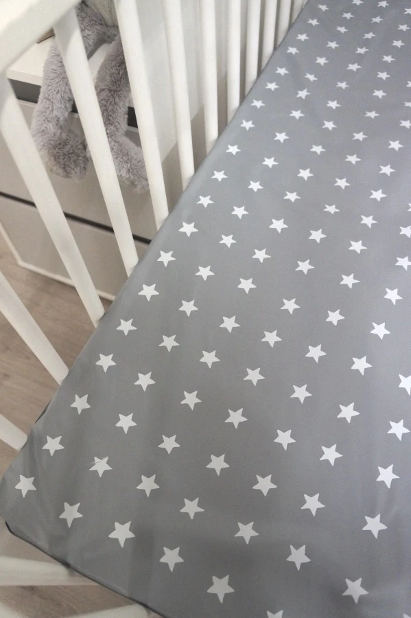 MamaLoes Grey/White Stars Boxdek W-388571 7 MamaLoes Grey/White Stars Boxdek W-388571 - Afbeelding 5