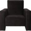 Ding Jamie Velvet Zwart Kinderfauteuil DI-34203 -Goedkope Babywinkel mamaloes kinderfauteuil velvet zwart 01k