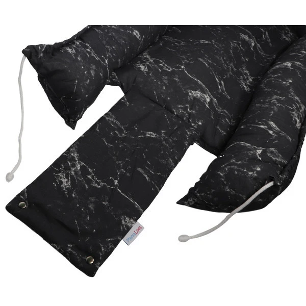 MamaLoes Marmer Zwart Babynest 6 MamaLoes Marmer Zwart Babynest - Afbeelding 4