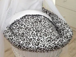 MamaLoes Panter Grijs Deluxe Wit Baby Wiegje 80749 -Goedkope Babywinkel mamaloes panter grijs deluxe wit baby wiegje 80749 4