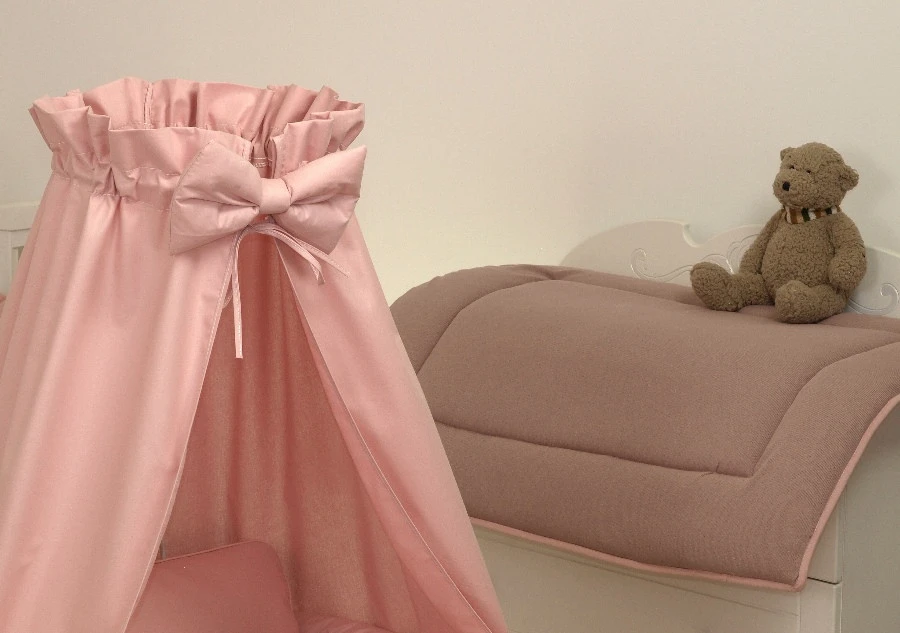 MamaLoes Pure Roze Deluxe Wit Baby Wiegje 80634 6 MamaLoes Pure Roze Deluxe Wit Baby Wiegje 80634 - Afbeelding 4