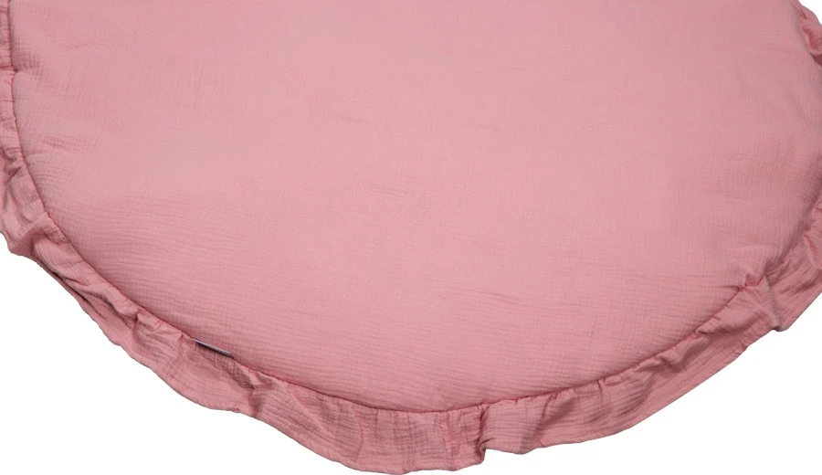 MamaLoes Soft Cotton Ruffle Licht Roze 90 Cm Rond Boxkleed ML020245 4 MamaLoes Soft Cotton Ruffle Licht Roze 90 Cm Rond Boxkleed ML020245 - Afbeelding 2