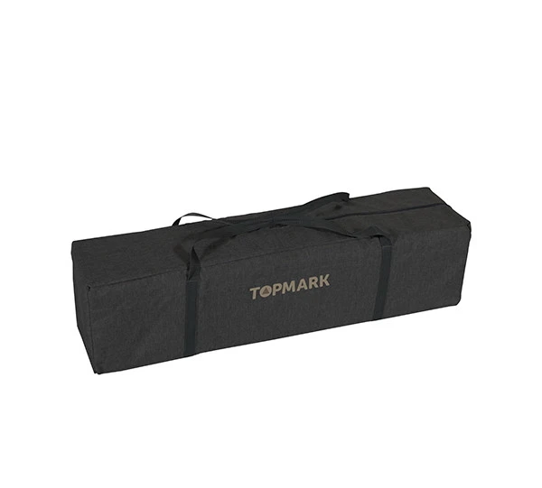 Topmark Parker Zwart Melange Inklapbare Box En Reisbed Incl. Bodemverhoger T7039.BLACK 5 Topmark Parker Zwart Melange Inklapbare Box En Reisbed Incl. Bodemverhoger T7039.BLACK - Afbeelding 3